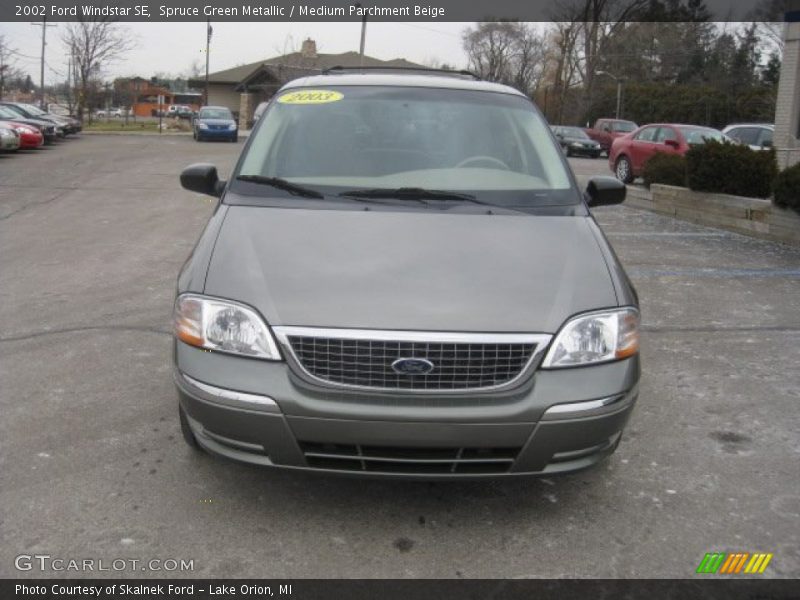 Spruce Green Metallic / Medium Parchment Beige 2002 Ford Windstar SE