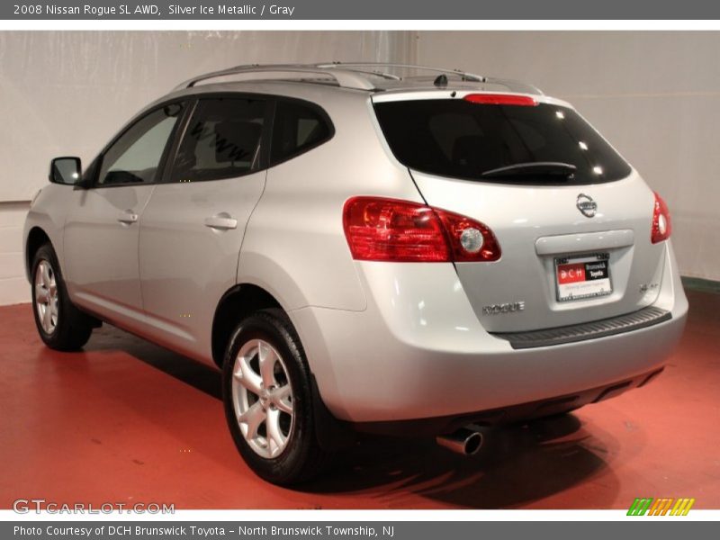 Silver Ice Metallic / Gray 2008 Nissan Rogue SL AWD