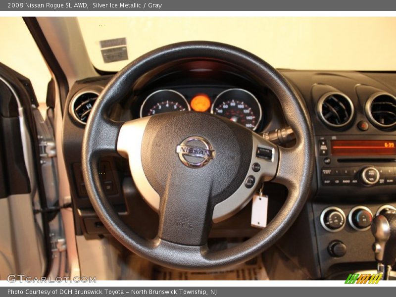 Silver Ice Metallic / Gray 2008 Nissan Rogue SL AWD