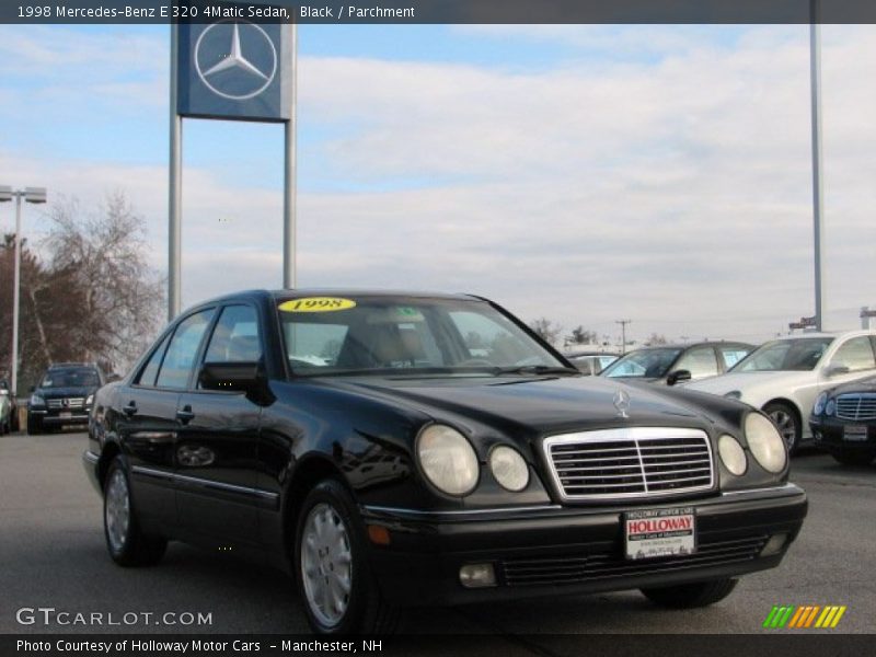 Black / Parchment 1998 Mercedes-Benz E 320 4Matic Sedan