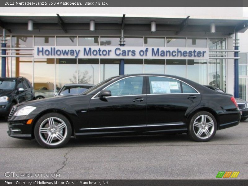 Black / Black 2012 Mercedes-Benz S 550 4Matic Sedan