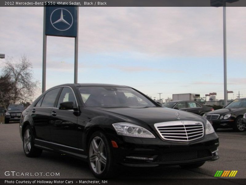 Black / Black 2012 Mercedes-Benz S 550 4Matic Sedan
