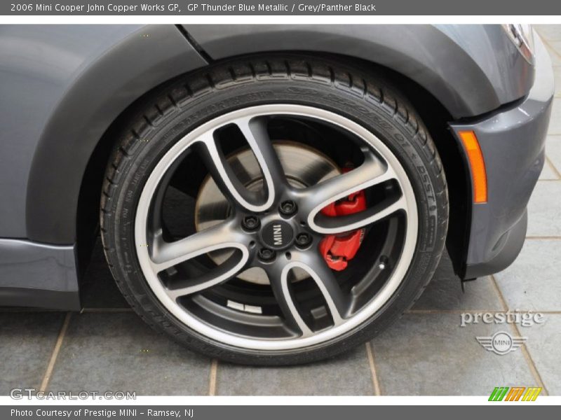 GP Thunder Blue Metallic / Grey/Panther Black 2006 Mini Cooper John Copper Works GP