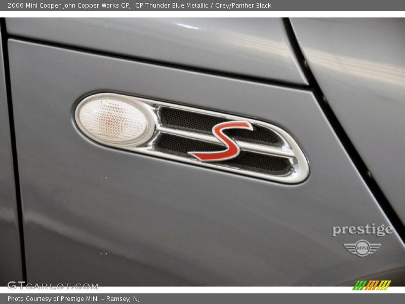 GP Thunder Blue Metallic / Grey/Panther Black 2006 Mini Cooper John Copper Works GP