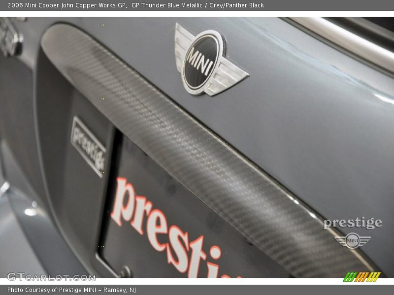 GP Thunder Blue Metallic / Grey/Panther Black 2006 Mini Cooper John Copper Works GP