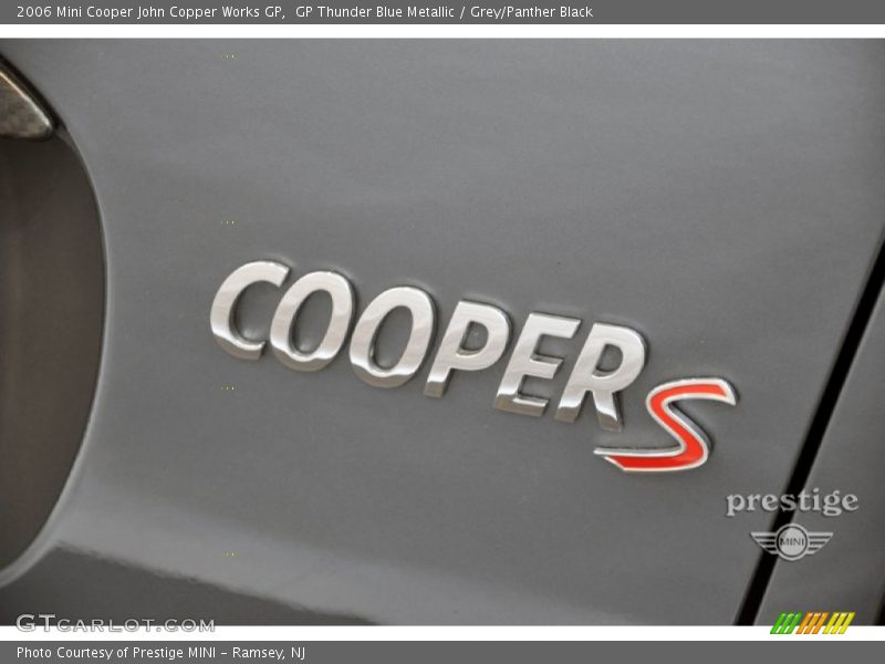 GP Thunder Blue Metallic / Grey/Panther Black 2006 Mini Cooper John Copper Works GP
