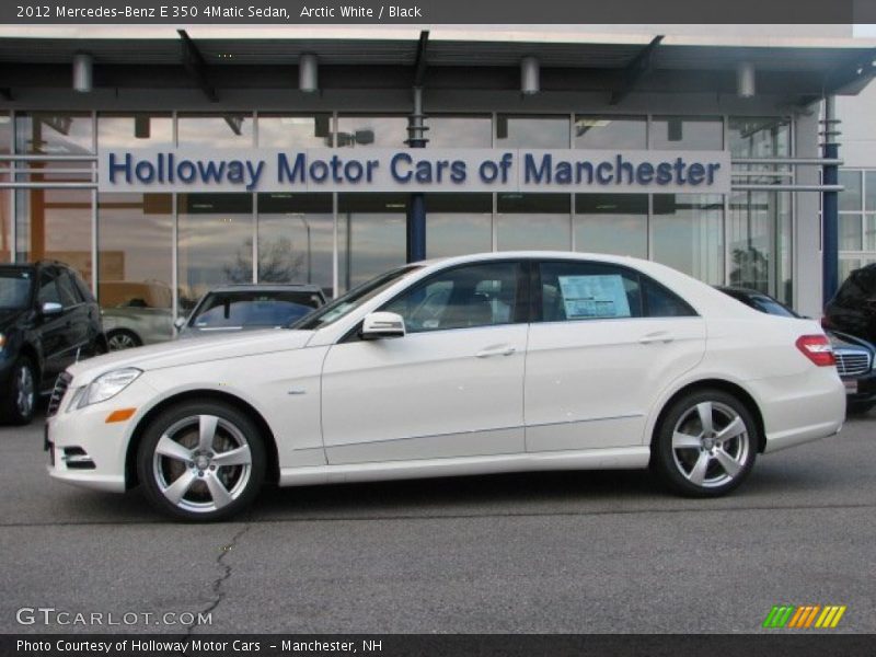 Arctic White / Black 2012 Mercedes-Benz E 350 4Matic Sedan