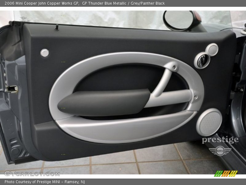 GP Thunder Blue Metallic / Grey/Panther Black 2006 Mini Cooper John Copper Works GP
