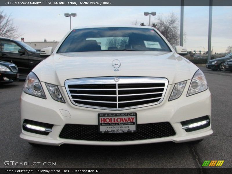 Arctic White / Black 2012 Mercedes-Benz E 350 4Matic Sedan