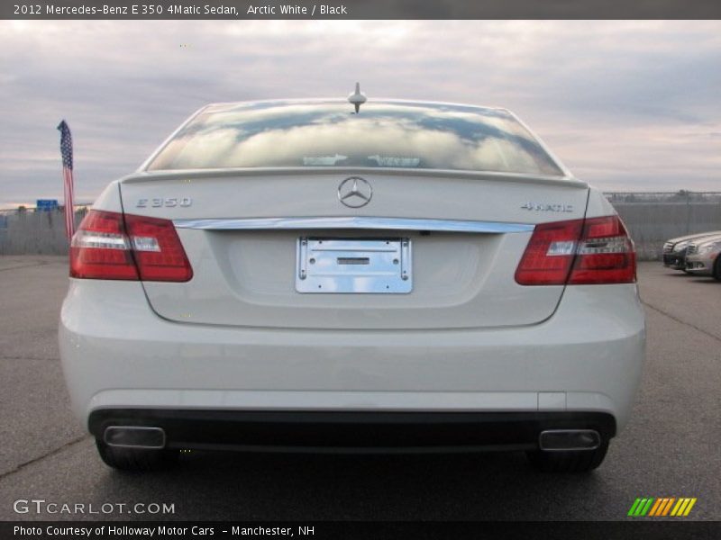 Arctic White / Black 2012 Mercedes-Benz E 350 4Matic Sedan