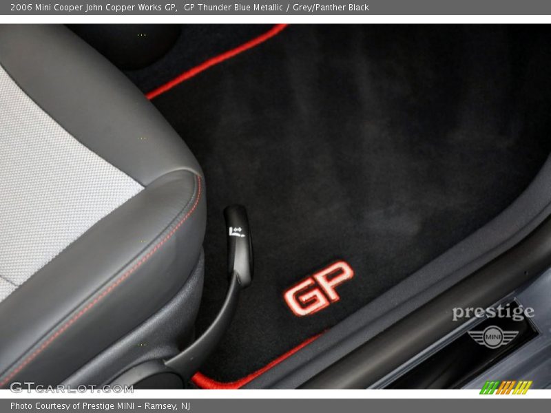 GP Thunder Blue Metallic / Grey/Panther Black 2006 Mini Cooper John Copper Works GP