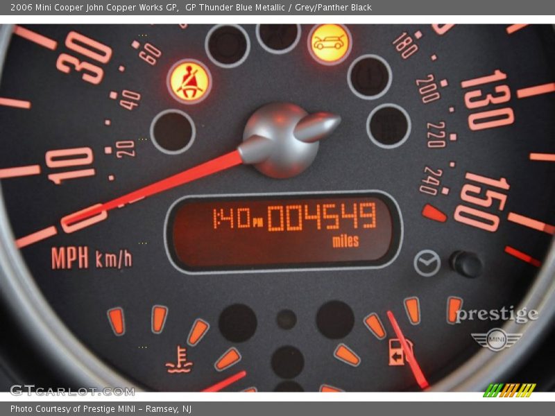 GP Thunder Blue Metallic / Grey/Panther Black 2006 Mini Cooper John Copper Works GP