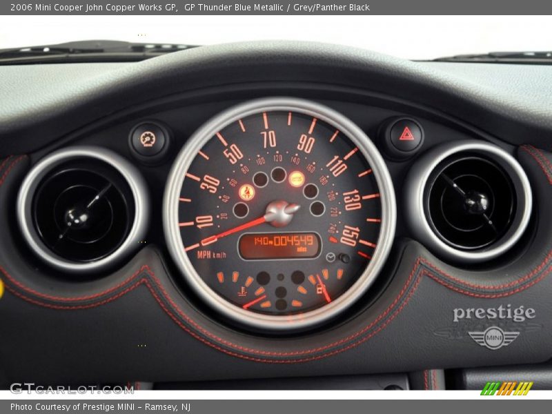 GP Thunder Blue Metallic / Grey/Panther Black 2006 Mini Cooper John Copper Works GP
