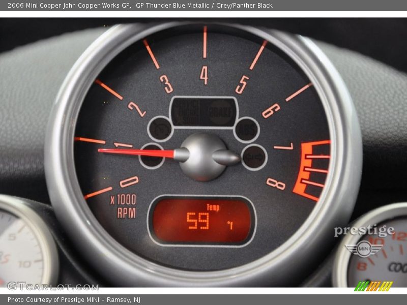GP Thunder Blue Metallic / Grey/Panther Black 2006 Mini Cooper John Copper Works GP
