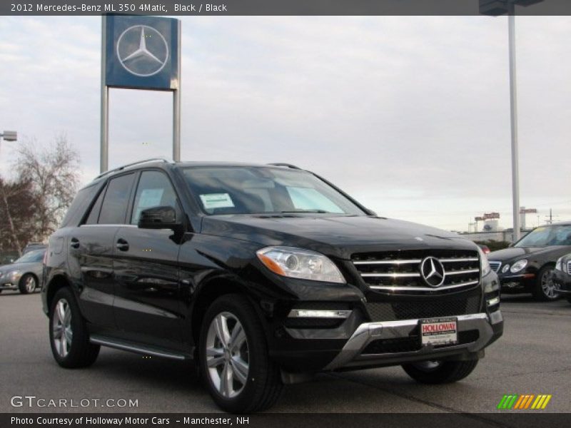 Black / Black 2012 Mercedes-Benz ML 350 4Matic