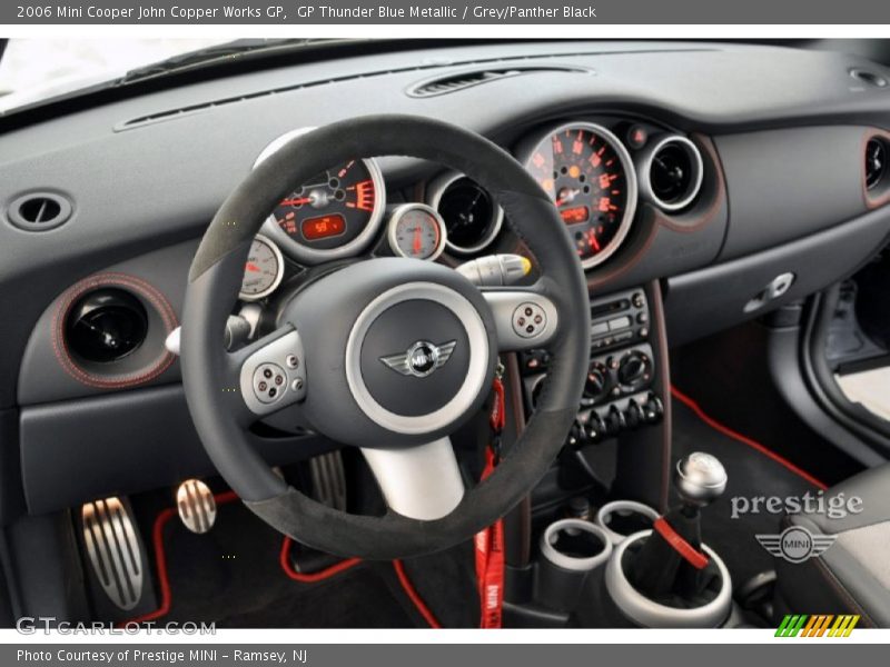 GP Thunder Blue Metallic / Grey/Panther Black 2006 Mini Cooper John Copper Works GP