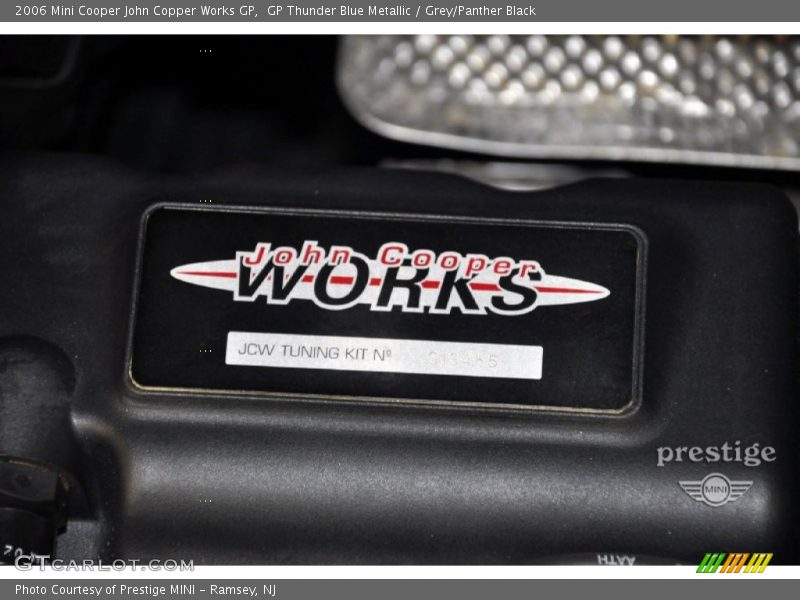 GP Thunder Blue Metallic / Grey/Panther Black 2006 Mini Cooper John Copper Works GP