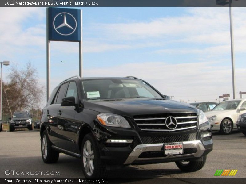 Black / Black 2012 Mercedes-Benz ML 350 4Matic