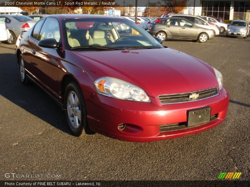 Sport Red Metallic / Neutral 2006 Chevrolet Monte Carlo LT