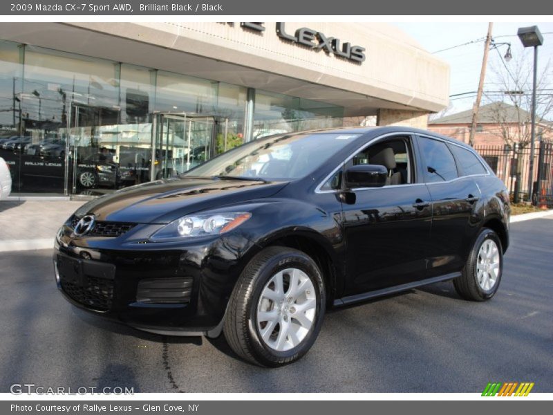 Brilliant Black / Black 2009 Mazda CX-7 Sport AWD