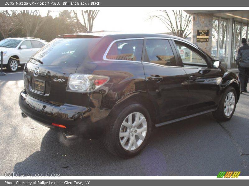 Brilliant Black / Black 2009 Mazda CX-7 Sport AWD