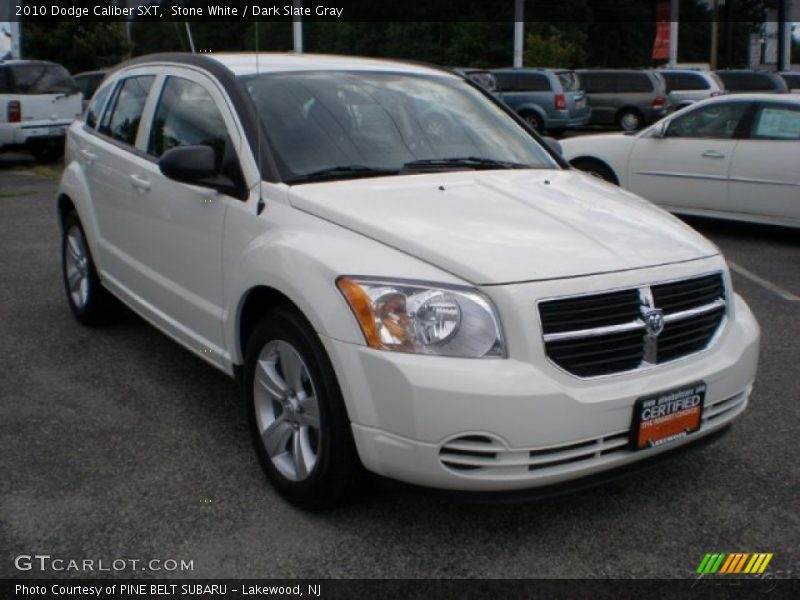 Stone White / Dark Slate Gray 2010 Dodge Caliber SXT