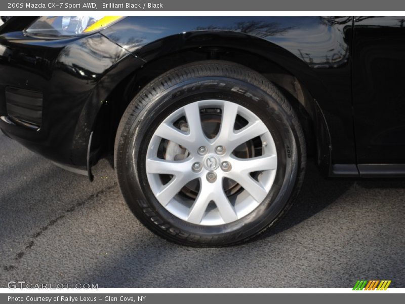 Brilliant Black / Black 2009 Mazda CX-7 Sport AWD