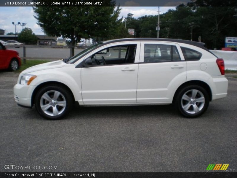 Stone White / Dark Slate Gray 2010 Dodge Caliber SXT