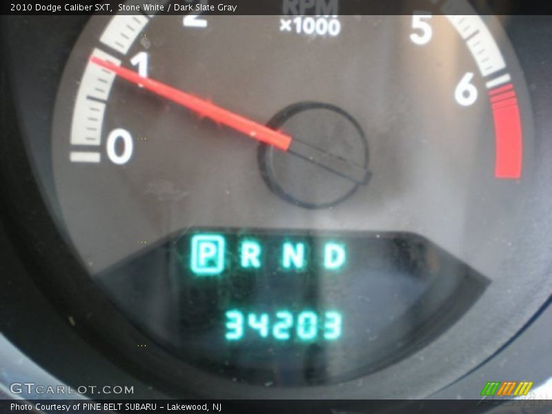 Stone White / Dark Slate Gray 2010 Dodge Caliber SXT