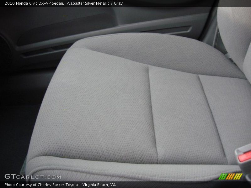 Alabaster Silver Metallic / Gray 2010 Honda Civic DX-VP Sedan