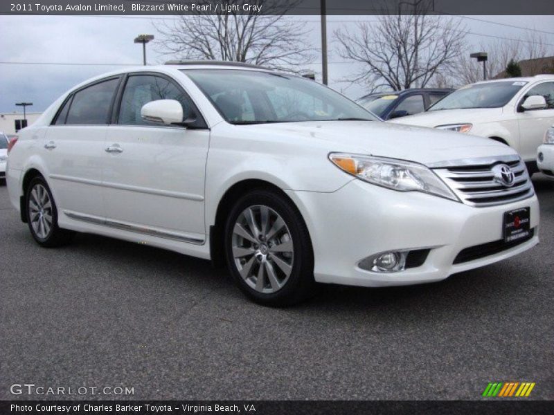 Blizzard White Pearl / Light Gray 2011 Toyota Avalon Limited
