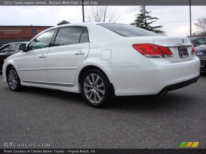 Blizzard White Pearl / Light Gray 2011 Toyota Avalon Limited
