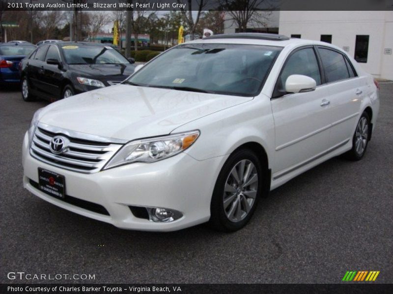 Blizzard White Pearl / Light Gray 2011 Toyota Avalon Limited