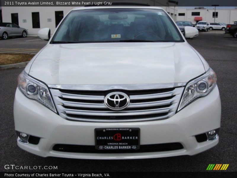 Blizzard White Pearl / Light Gray 2011 Toyota Avalon Limited