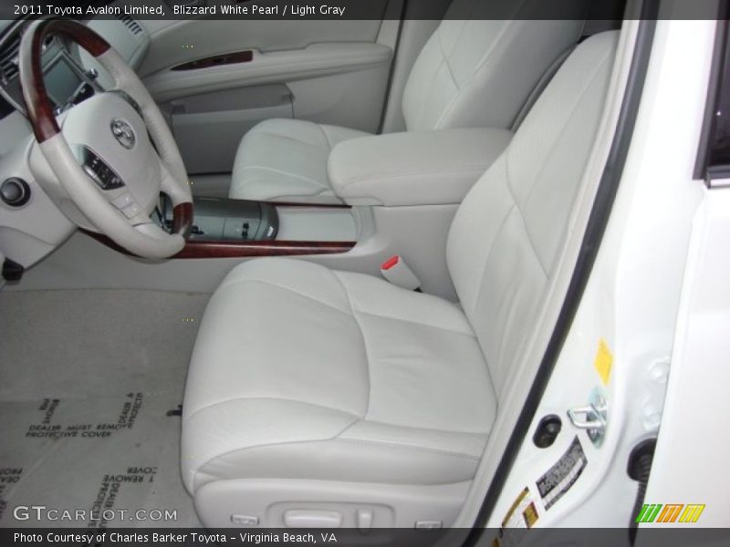 Blizzard White Pearl / Light Gray 2011 Toyota Avalon Limited