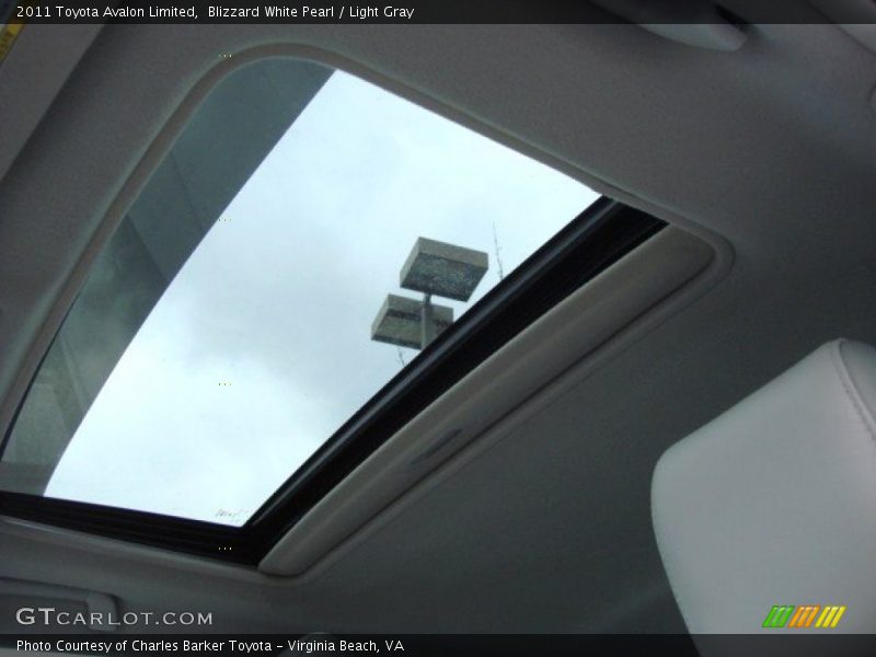 Blizzard White Pearl / Light Gray 2011 Toyota Avalon Limited
