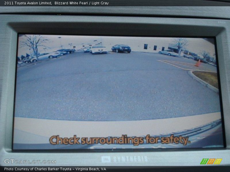 Blizzard White Pearl / Light Gray 2011 Toyota Avalon Limited