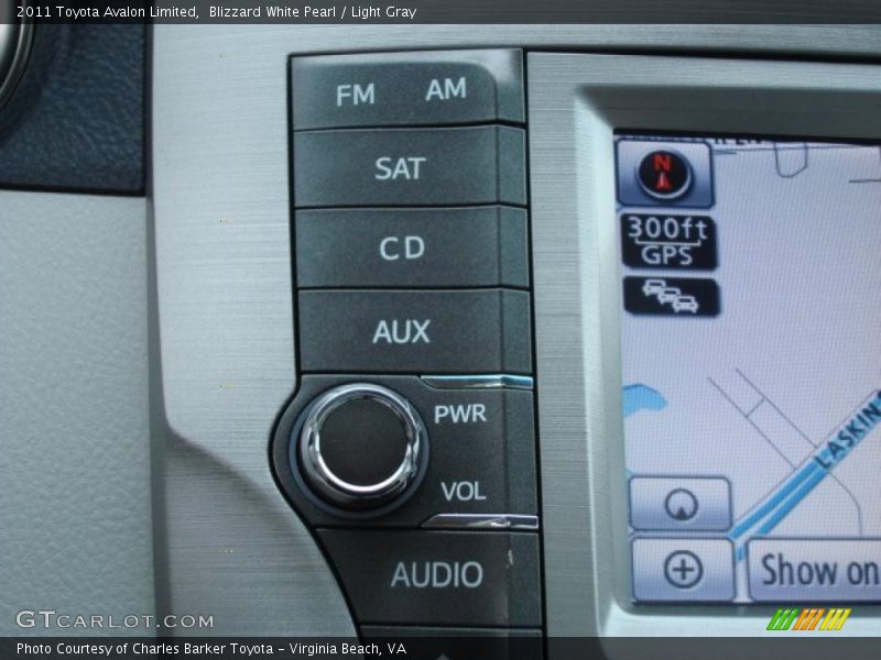 Blizzard White Pearl / Light Gray 2011 Toyota Avalon Limited