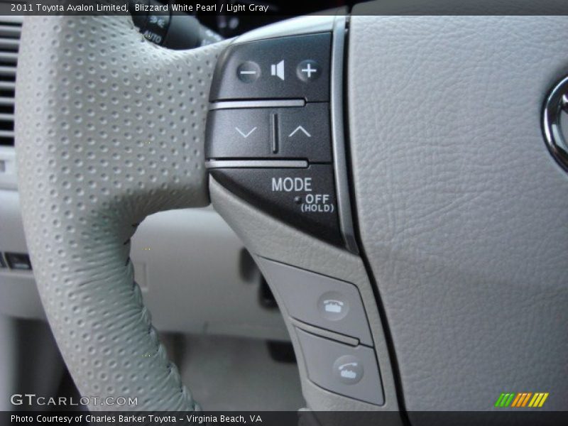 Blizzard White Pearl / Light Gray 2011 Toyota Avalon Limited