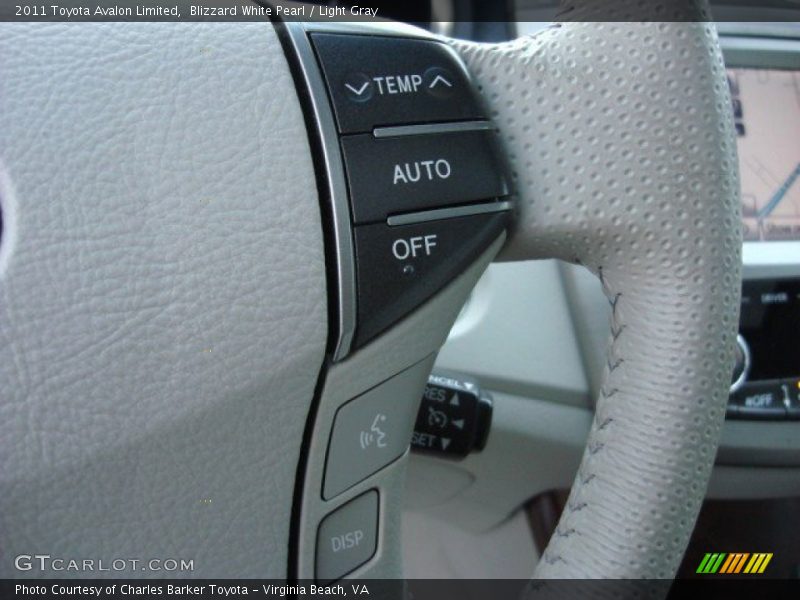 Blizzard White Pearl / Light Gray 2011 Toyota Avalon Limited