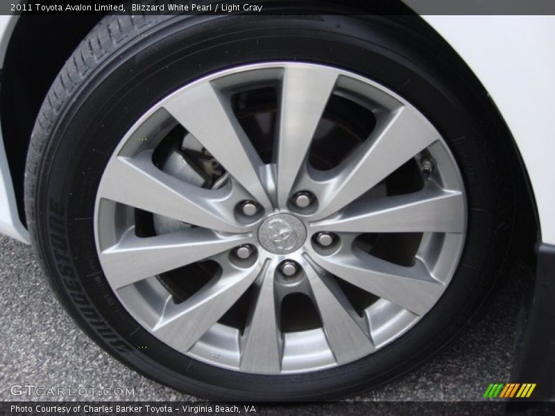 Blizzard White Pearl / Light Gray 2011 Toyota Avalon Limited