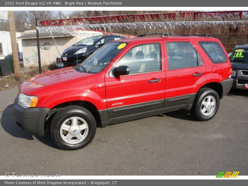 Bright Red / Medium Parchment 2002 Ford Escape XLS V6 4WD