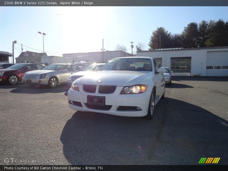 Alpine White / Beige 2006 BMW 3 Series 325i Sedan