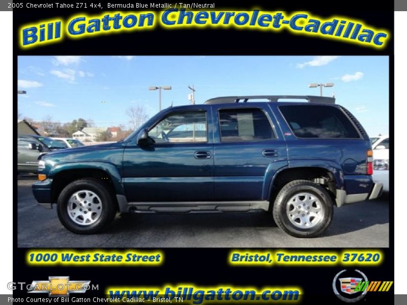 Bermuda Blue Metallic / Tan/Neutral 2005 Chevrolet Tahoe Z71 4x4