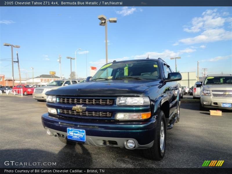 Bermuda Blue Metallic / Tan/Neutral 2005 Chevrolet Tahoe Z71 4x4