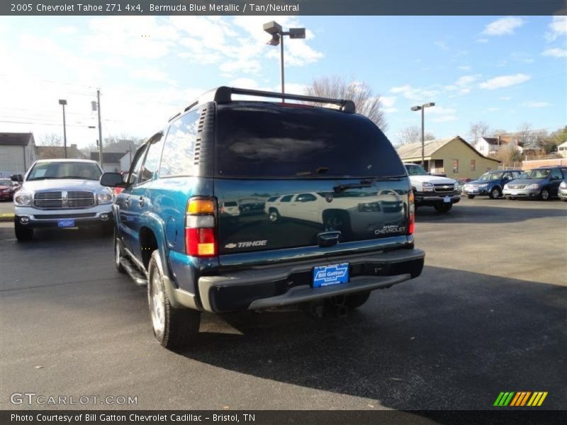 Bermuda Blue Metallic / Tan/Neutral 2005 Chevrolet Tahoe Z71 4x4