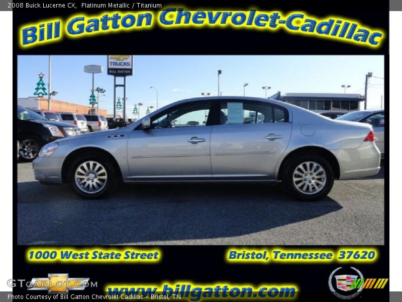Platinum Metallic / Titanium 2008 Buick Lucerne CX