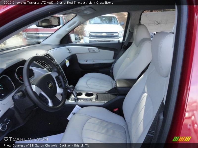 Crystal Red Tintcoat / Light Gray/Ebony 2012 Chevrolet Traverse LTZ AWD