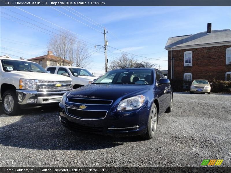 Imperial Blue Metallic / Titanium 2012 Chevrolet Malibu LT