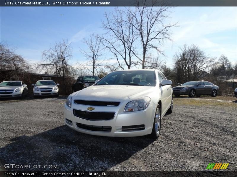 White Diamond Tricoat / Titanium 2012 Chevrolet Malibu LT